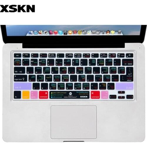 XSKN DW Hotkeys Keyboard Cover, Website Page Design Shortcut Silicone Functional Soft Keyboard Skin for Macbook 13 15 17 BF2015