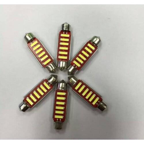 10pcs Car Festoon C5W canbus LED Bulb 31MM 36MM 39MM 41MM Auto LED Interior Roof Reading Dome Light Lamp Bulb 12V White No Error