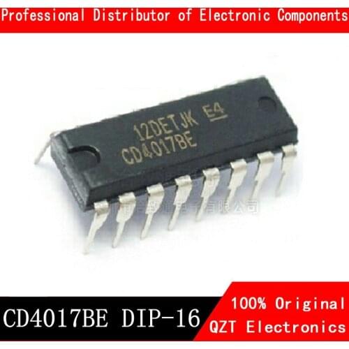 10PCS CD4017BE DIP16 CD4017 CD4017B DIP-16 HEF4017BP TC4017BP CD4017CN HD14017BP 4017 New and Original IC Chipse