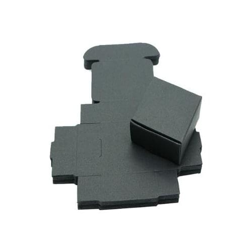 10pcs/lot Small Kraft Paper Box Brown Handmade Soap Box White Craft Paper Gift Box Black Packaging Jewelry Box Cardboard