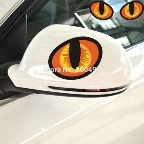 20 x Newest Funny Cat Eyes Style Car Sticker Car Decoration Decals for Volkswagen Audi BMW Benz Opel Peugeot Renault