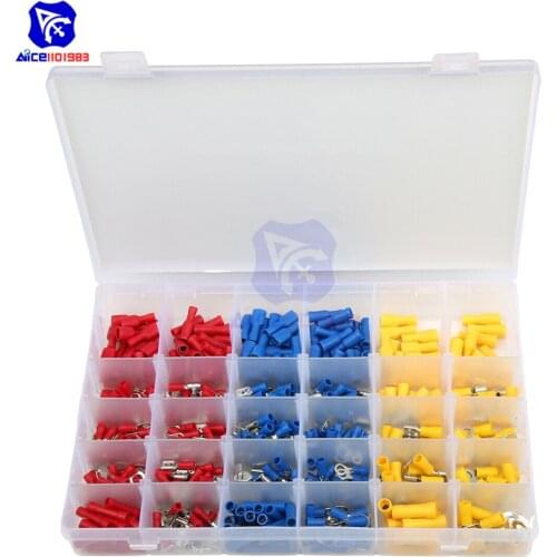 500PCS Insulated Crimp Connectors Crimping Plier 0.5-6mm² Wire Terminal Connection Kit with Ferrule Crimper Plier/Wire Stripper