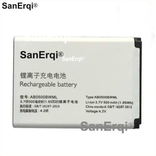 10pcs AB0500BWML Battery For PHILIPS E101 E121 Smartphone Batteries Battery