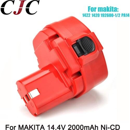 14.4 Volt 2000mAh NI-CD Power Tool Battery for MAKITA 14.4V Battery for Makita 1422,1420,192600-1, 193985-8, 194172-2