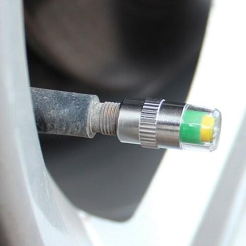 4PCS 2.4bar Car Tyre Tire Pressure Gauge Monitor Indicator Stem Caps Cover Sensor Wheel Air Press Alert Diagnostic Tool Styling