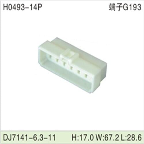 Free shipping 200pcs DJ7141-6.3-21 14Pin 6.3mm AMP Car Electrical Wire Connectors for VW,BMW,Audi,Toyota,NISSAN AND other