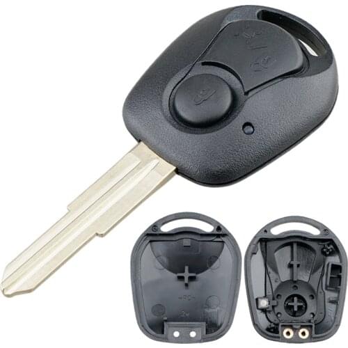 2Buttons Car Key Fob Case Shell Replacement Remote Cover Fit for SSANGYONG ACTYON KYRON REXTON