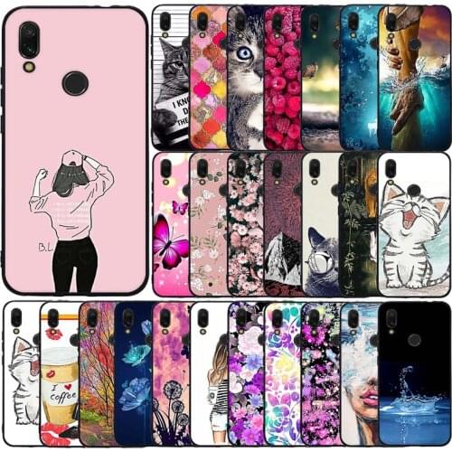 Phone Cases For Xiaomi Redmi 7 Case Cute Silicone Soft TPU Back Cover For Xiomi Redmi 7 Redmi7 Case Hongmi 7 Coque Fundas Etui