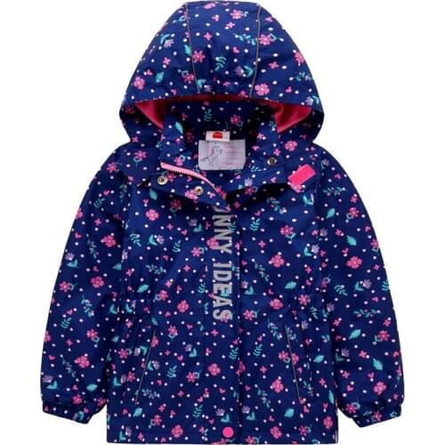 2020 Spring Autumn Girls Jacket Warm Waterproof Baby Windproof Jackets Girls Coats Child Hooded Children Outerwear For 3-12 year
