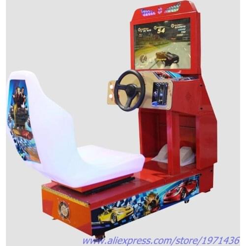 Kids Amusement Park Device Coin Operated Drive Car Racing Game Machine