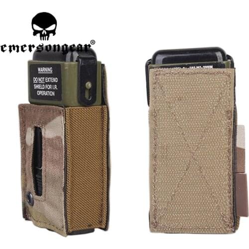 Emersongear Emerson MS2000 Tactical Strobe Light Protective Pouch Distress Marker Carrier Hook & Loop For Mounting Helmets