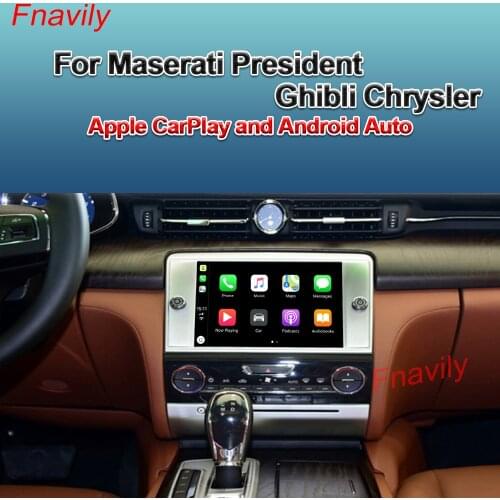 Fnavily OEM Retrofit Wireless CarPlay For Maserati President Ghibli Chrysler Apple CarPlay And Android Auto Retrofit Kit 2011