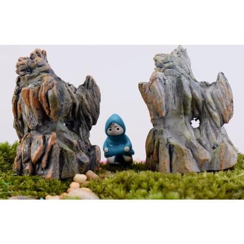 Artificial Hill Rockery Miniature Fairy Garden Home Houses Decoration Mini Craft Micro Landscaping Decor DIY Accessories