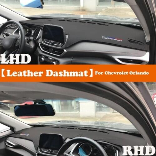 Leather Dashmat Accessories Car-Styling Dashboard Covers Pad Dash Mat Sunshade Carpet For Chevrolet Orlando 2018 2019 2020