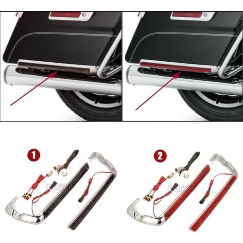 Red Lens Saddlebag Side marker Light For Harley FLHX Street glide saddlebag side light Electra Glide FLHTCU 2014-2018 2016 2017