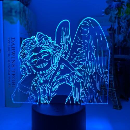 3D My Hero Academia Hawks Lamp Anime for Bedroom Decor Child Kids Birthday Gift Manga Gadget Dropshipping Hawks LED Night Light