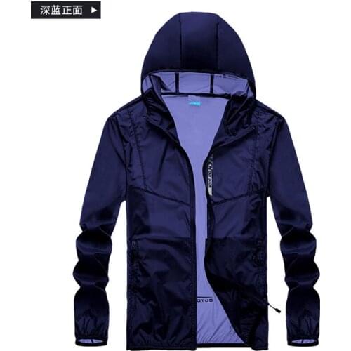 2021 New Spring Men Casual Waterproof Outerwear Jacket Coat Men Hooded Windbreaker Casual Clothes