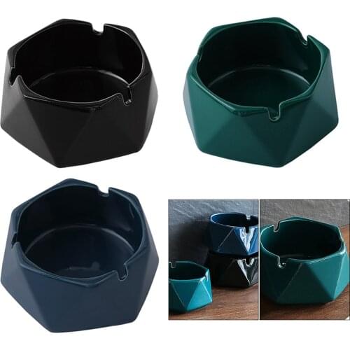 Durable Ceramic Cigar Ashtray Tabletop Desktop Smoking Ash Tray Home Office Decor
