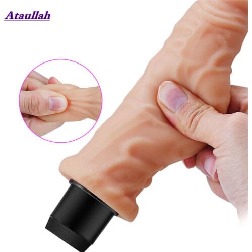 Realistic Big Dildo Vibrator Artificial Penis Dildos for Women Erotic Adults Sex Toys Massager Soft Female Masturbator ST282