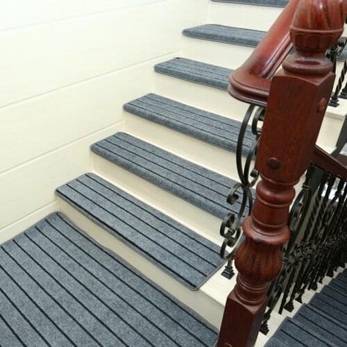 Self-adhesive Stair Pads 65x24cm Anti-slip Rugs Carpet Mat Sticky Bottom Repeatedly-use Safety Pads Mat for Home