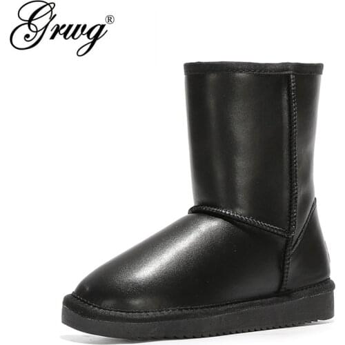 High Quality Genuine Cowhide Leather Australia Classic Snow Boots Women Boots Warm Winter Shoes For Women