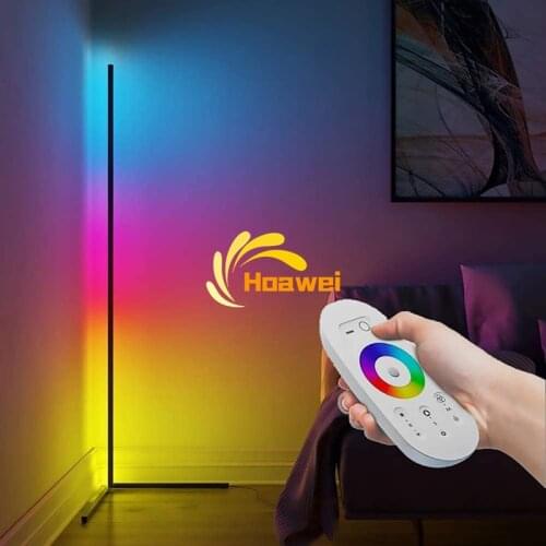 Modern LED Floor Lamp Corner Lamp RGB Floor Light Colourful Bedroom Bedside Lamp Atmosphere Indoor Lighting Decor Standing Lamp