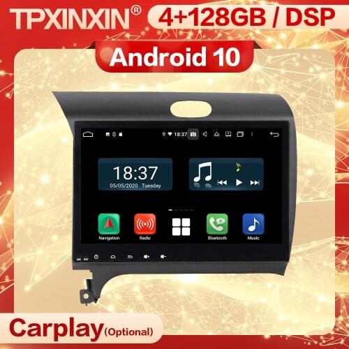 4+128G Carplay 2 Din Android 10 Stereo Receiver For KIA K3 2012 2013 2014 2015 2016 2017 2018 Video Radio Audio Player Head Unit