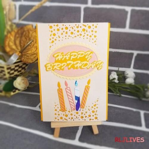 Happy Birthday Letters Metal Cutting Dies Stencils for DIY Scrapbooking Stamp/photo Album Decorative Embossing DIY Paper Cards