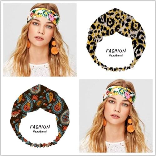 Women Leopard Bandanas HairBands Soft Headwear Four Seasons Women Hair Accessories for Women girls Hair Bands ladies Hoop