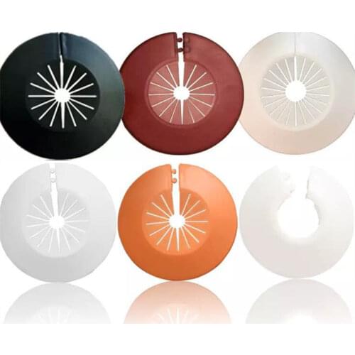 10pcs Round wall hole duct cover Plastic shower faucet angle valve Pipe plug decor cover snap-on Plate kitchen faucet accessorie