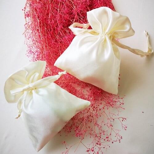 10pcs Jewelry Packaging Bag Wedding Banquet Gift Car Sachet Bundle Mouth Small Cloth Pocket Ring Earrings Cosmetic Storage Pouch