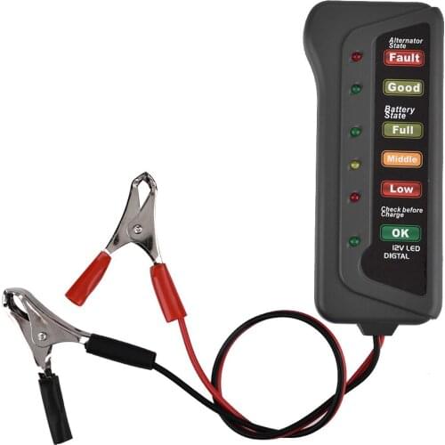 12V Car Motorcycle Battery Load Tester Analyzer Alternator Cranking Check
