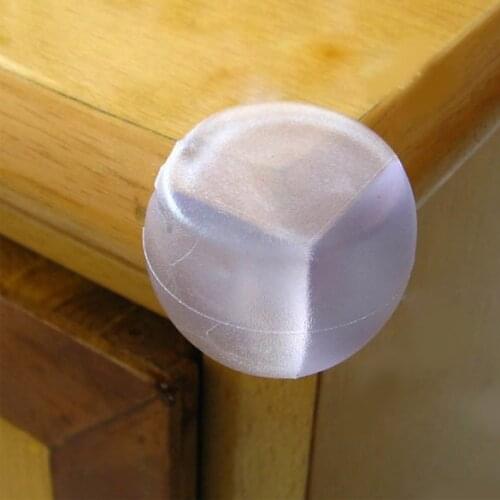 4Pcs Rubber Transparent Baby Safety Corner Protector Kids Soft Clear Table Desk Edge Corner Guards