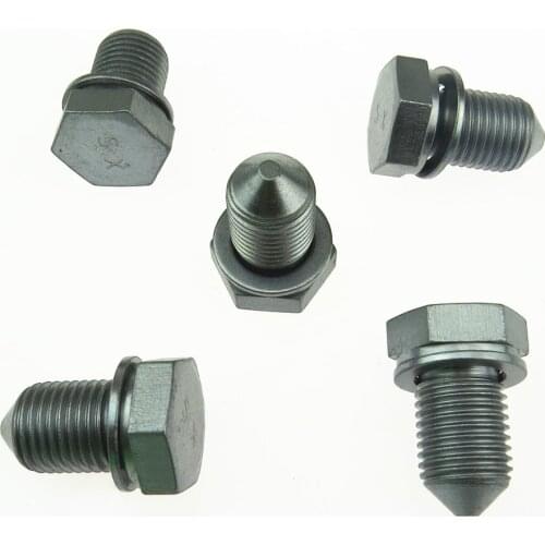 5 Qty N90 813 202 Beetle Eos Golf Stroller CC Sagitar Touran Tiguan A3 A4 A6 TT Q7 N90813202 Engine Oil Pan Drain Screw