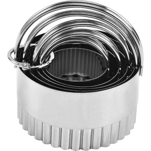 5Pcs Stainless Steel Biscuit Mold Vegetable Shape Cutter Set Round/Square Shape for Cookies Fruit Kids Baking LBShipping