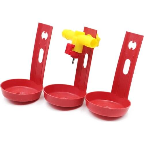 50PCS Columns Shape Chicken Hanging Cup Chicken Drinking Cup Automatic Water Dispenser Poultry Water Equipments Save Water