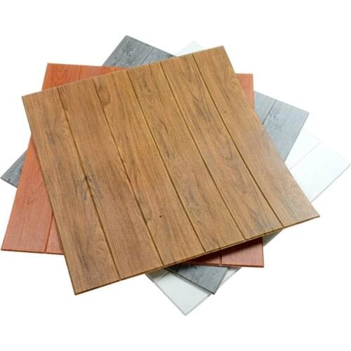 70*70cm 3D Wood Grain Wall Stickers Home Decoration Accessories Wallpaper Home Decor Waterproof and Anti-collision Mute Sticker