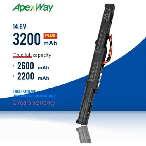 Apexway L41LK2H A41LK9H A41N1501 Laptop Battery for ASUS GL752JW GL752 GL752VL GL752VW N552 N552V N552VW N752 N752V N752VW