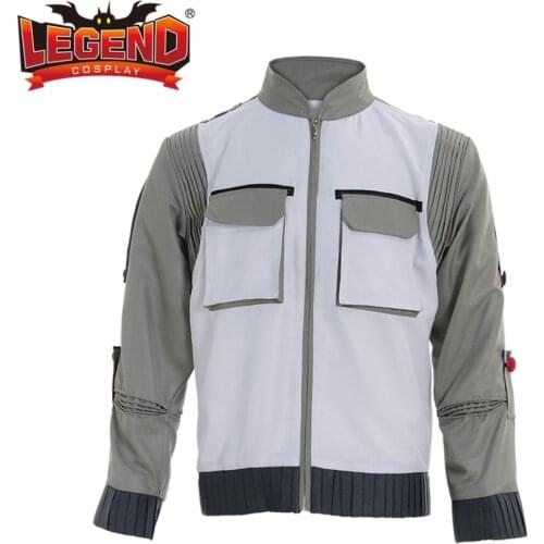 Back To The Future Marty McFly WHITE Jacket cosplay Costume Outfit Adult custom made