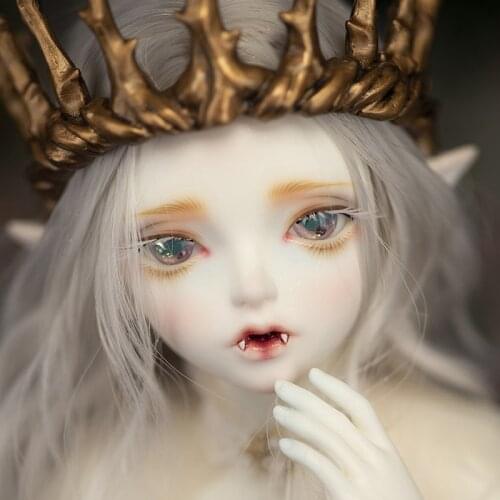 Free Shipping Minifee Hwayu Vampire ELF Doll BJD 1/4 Sunshine Girl Thick Lips Love Smile Pretty Toy For Girls Fairyland MNF