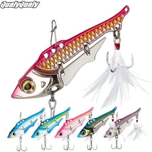 1PC Fishing VIB Metal Lure 8.8cm 38g Artificial Hard Bait Minnow Wobbler Baits Pike Vibration Jig Carp Bass Fishing Tackle