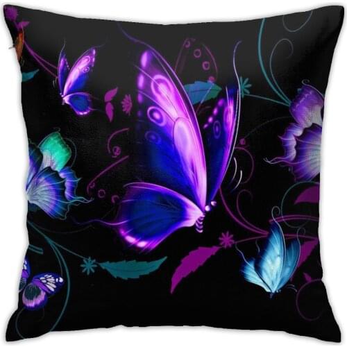 Butterfly decoration Pillow Case Printed Pillow Cover Butterfly elves Nature style Hotel Home Sofa Cushion Cover