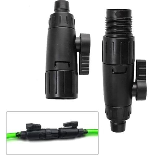 12mm/16mm Double Tap Quick Release Connector Aquarium Water Control Valve Hose Pipe Reducer Joint