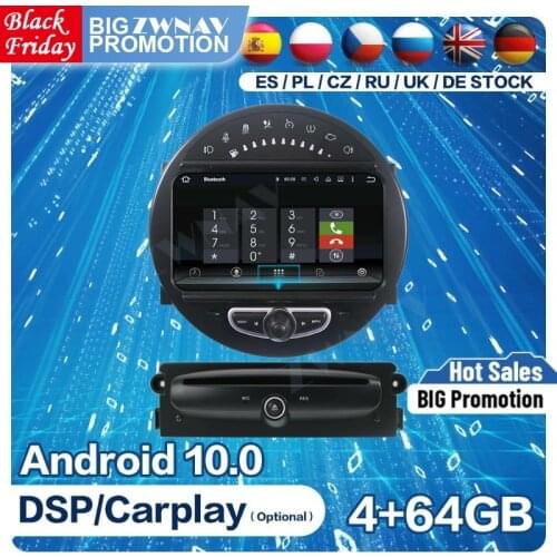 Carplay Android Screen For MINI Cooper R56 R55 R57 2006 2007 2008 2009 2010 2011 2012 2013 2014 Radio Receiver Video Head Unit