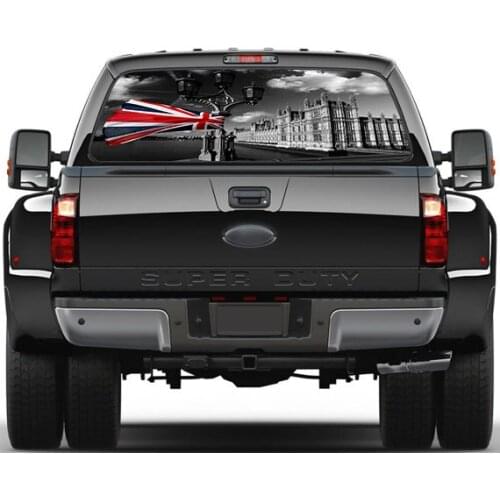 Creative Rear Window Graphic Decal UK Flag Sticker For Truck SUV Wallpaper mural Wall Print Decal Photo Wall Deco