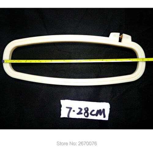 Mini Embroidery Frame Oval 2.8*11' Adjustable ABS Cross Stitch Hoop Oblong DIY Garment Embroidery Decoration Craft Wholesale