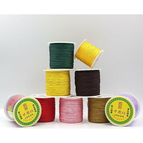 NEW 10Meters/lot 1.5mm Nylon Cord Thread Chinese Knot Macrame Cord Bracelet Braided String DIY Tassels Beading String Thread