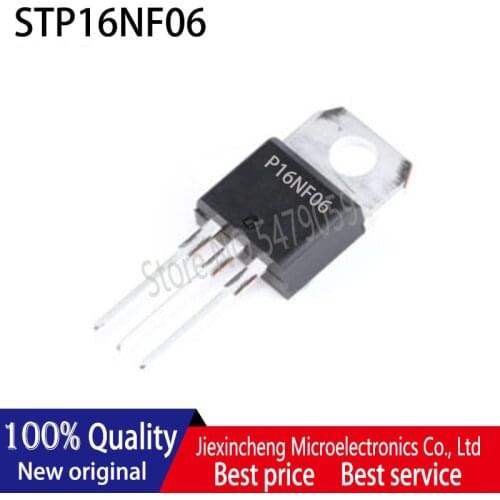 10PCS P16NF06 STP16NF06 TO220 16A 60V MOSFET New original