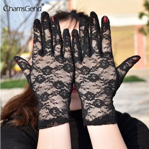 Streetwear Sexy Gloves Women Outdoor Uv-proof Screen Riding Screen Display Party Household Lace Breathable Gloves Free Shipping
