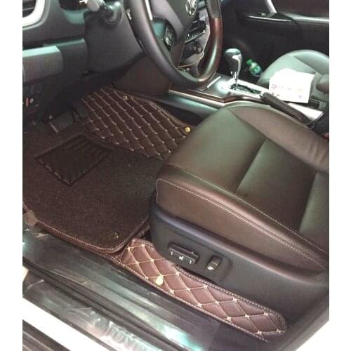 Custom full set car floor mats + trunk mat for Toyota Fortuner 7 seats 2021-2005 waterproof durable double layers rugs carpets